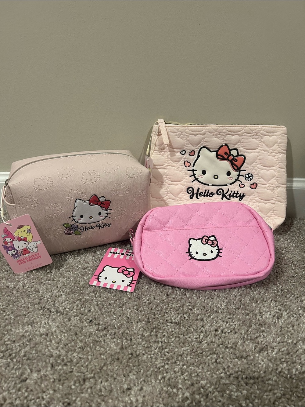 Sanrio Hello Kitty Pink Crossbody Purse & Pouch Bundle - NWT